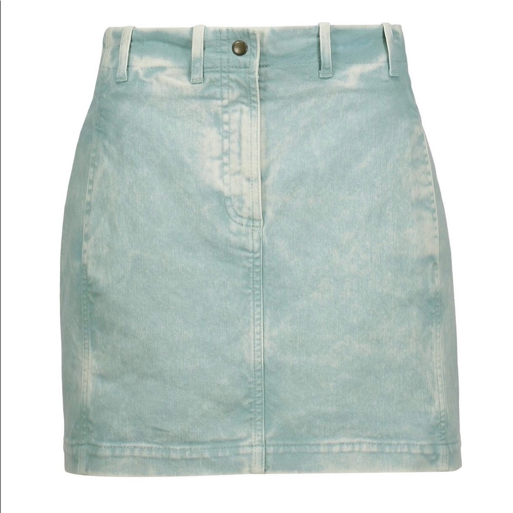SOLD Roberto Cavalli Lace-up Denim Mini Skirt